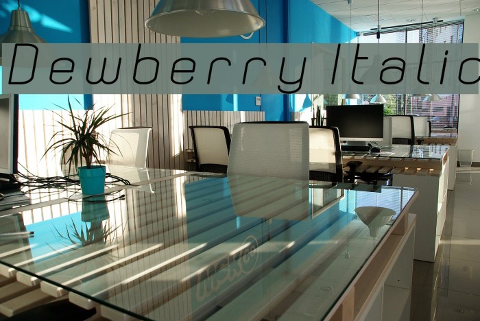 Dewberry Italic Example 1