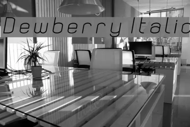 Dewberry Italic Font examples