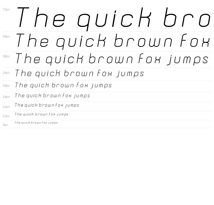 Dewberry Italic Waterfall