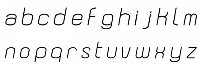 Dewberry Italic Schriftart Kleinbuchstaben