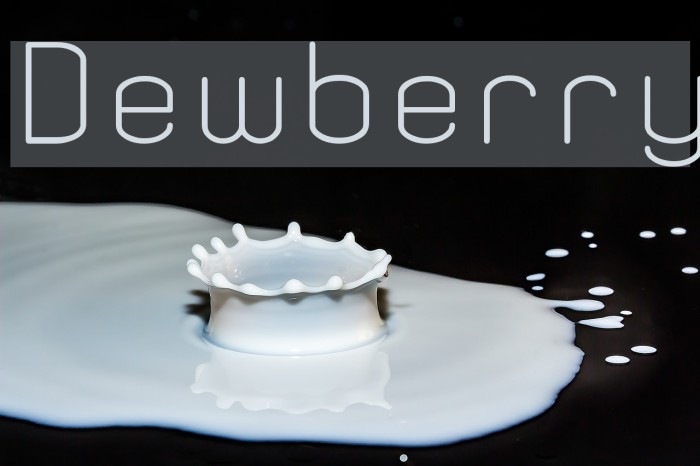 Dewberry Font examples