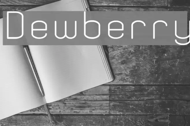 Dewberry Font examples