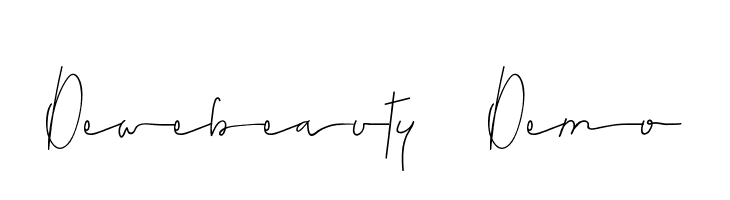 Dewebeauty Demo  フリーフォントのダウンロード