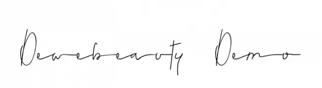 Dewebeauty Demo  免费字体下载