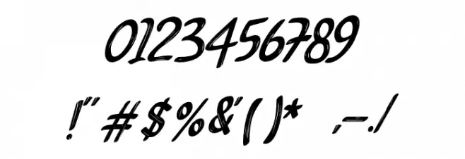 DexatersSillent Font OTHER CHARS