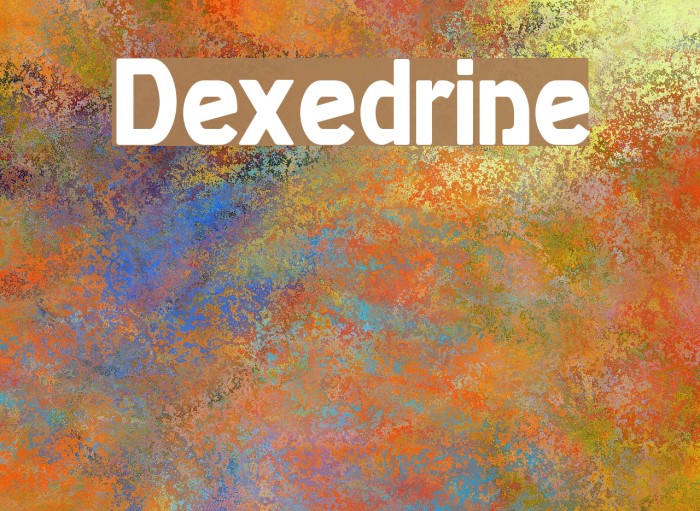 Dexedrine Font examples