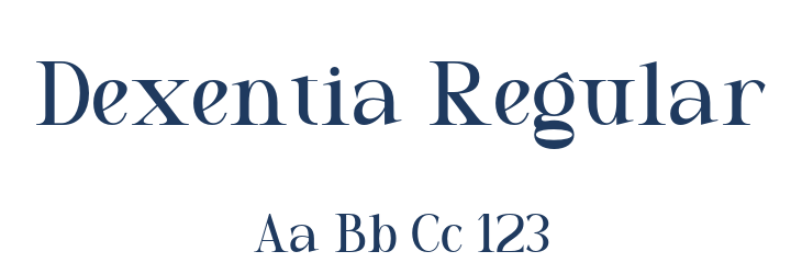 Dexentia Regular Font Preview