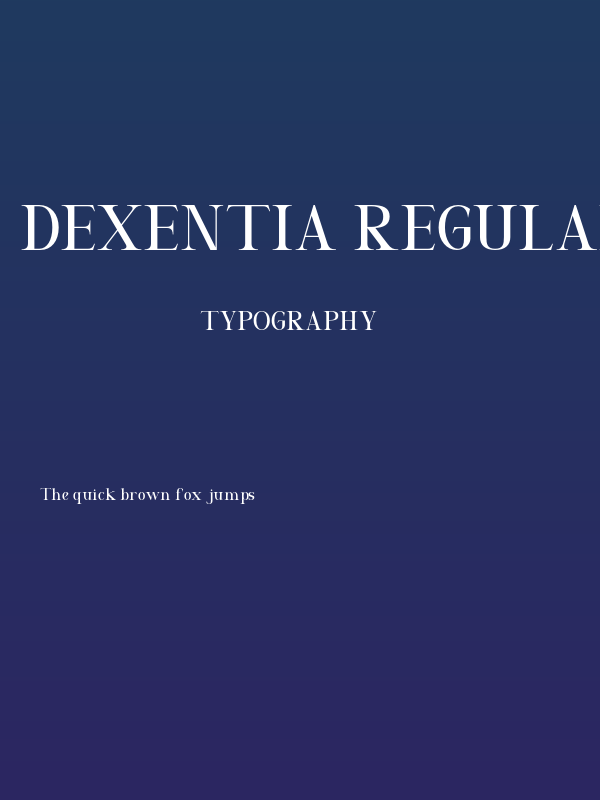 Dexentia Regular Poster