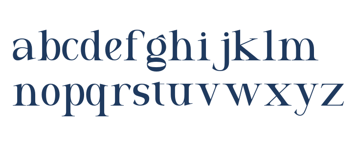 Dexentia Regular Lowercase