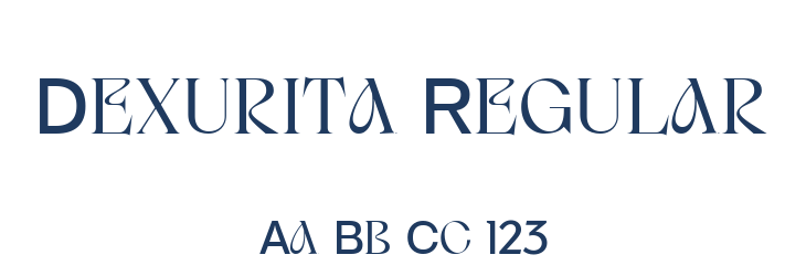 Dexurita Regular Font Preview