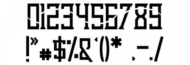 Dezert Dash Font OTHER CHARS