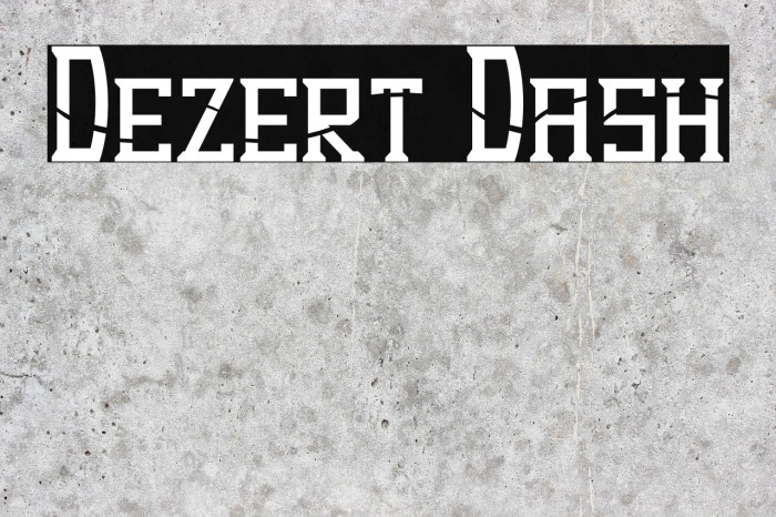 Dezert Dash फ़ॉन्ट examples