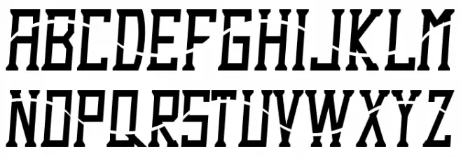 Dezert Demo Italic Dash フォント 大文字