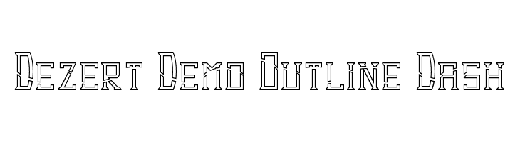 Dezert Demo Outline Dash  Descarca Fonturi Gratis