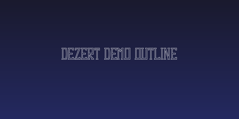 Dezert Demo Outline Social Header