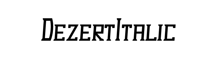 Dezert Italic Font