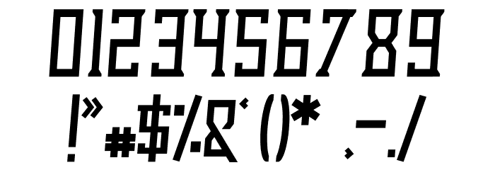 Dezert Italic Font OTHER CHARS