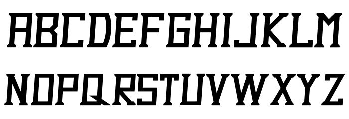 Dezert Italic Font LOWERCASE