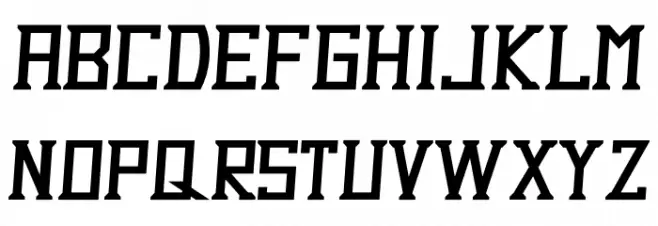 Dezert Italic फ़ॉन्ट लोअरकेस