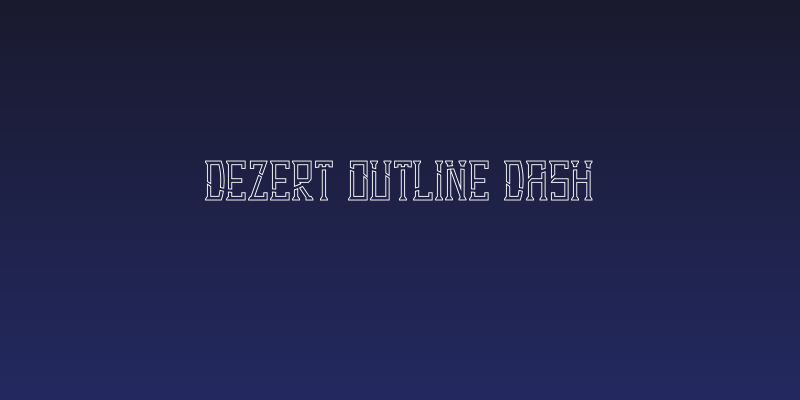 Dezert Outline Dash Social Header