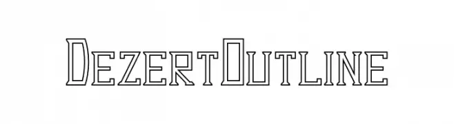 Dezert Outline  تنزيل الخطوط