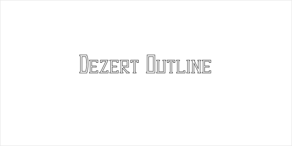 Dezert Outline Logo