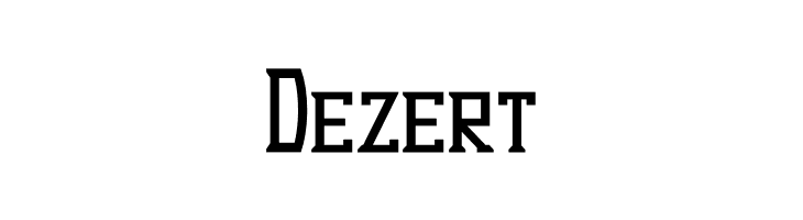 Dezert फ़ॉन्ट