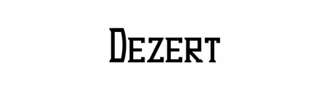 Dezert  تنزيل الخطوط