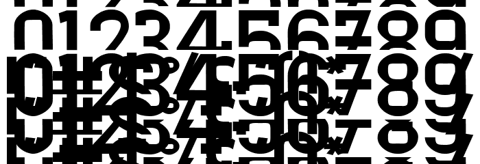 Dezire Stacked Bold Font OTHER CHARS