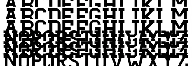 Dezire Stacked Bold フォント 大文字