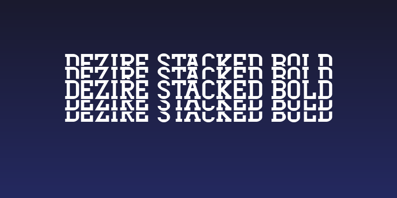 Dezire Stacked Bold Social Header