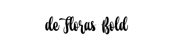 de Floras Bold  フリーフォントのダウンロード