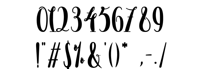 de Floras Bold Font OTHER CHARS