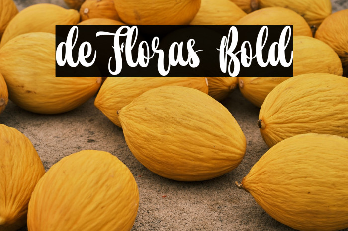 de Floras Bold Example 2
