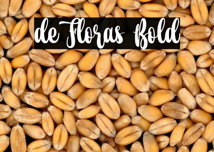 de Floras Bold Example 3