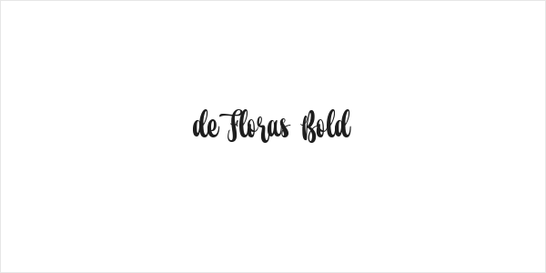 de Floras Bold Logo
