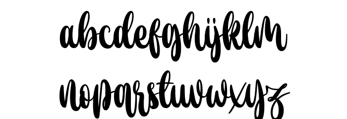 de Floras Bold Font LOWERCASE