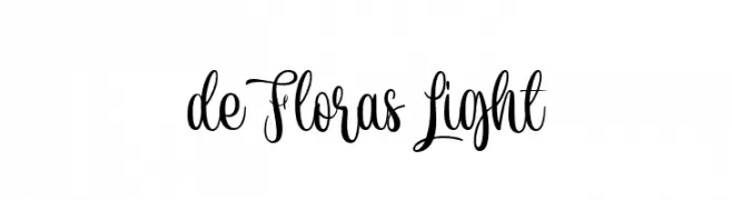 de Floras Light  Frei Schriftart Herunterladen