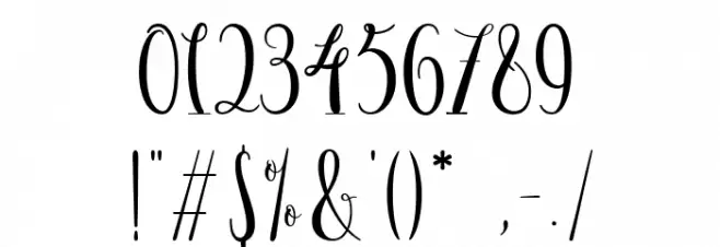 de Floras Light Font OTHER CHARS