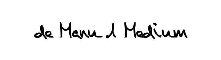 de Manu 1 Medium  font caratteri gratis