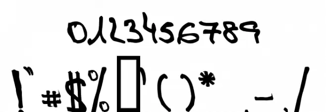 de Manu 1 Medium Font OTHER CHARS