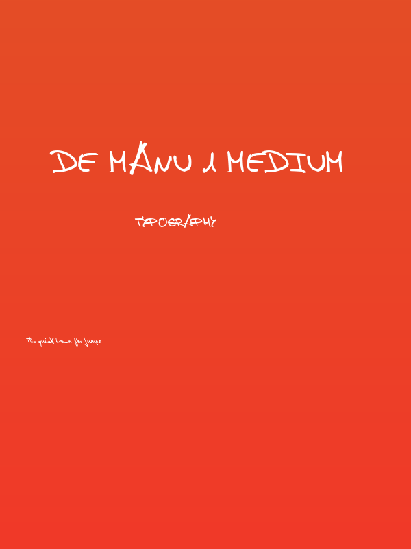 de Manu 1 Medium Poster