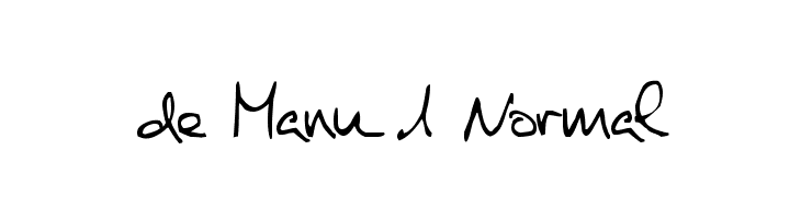 de Manu 1 Normal  font caratteri gratis