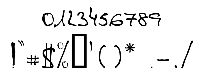 de Manu 1 Normal Font OTHER CHARS