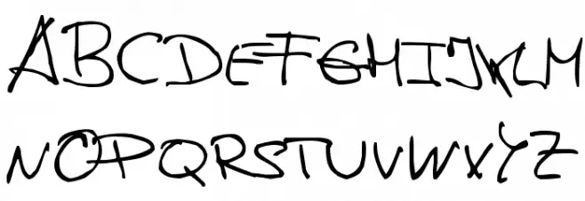 de Manu 1 Normal 字体 大写