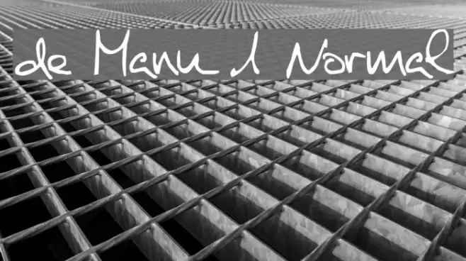 de Manu 1 Normal Font examples