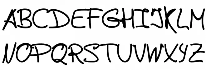 de Manu 2 Bold 字体 大写