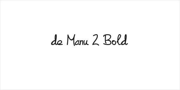 de Manu 2 Bold Logo