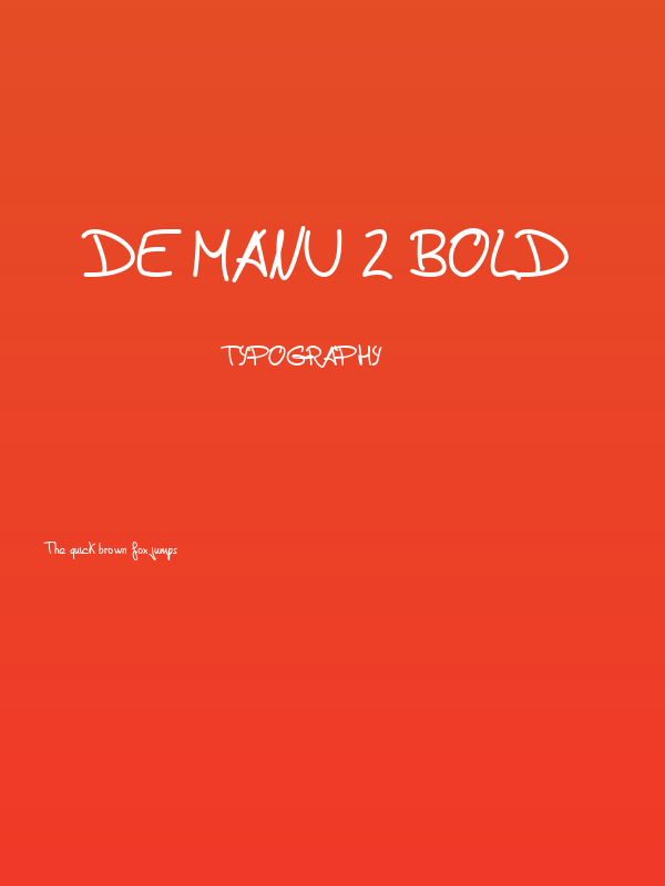 de Manu 2 Bold Poster