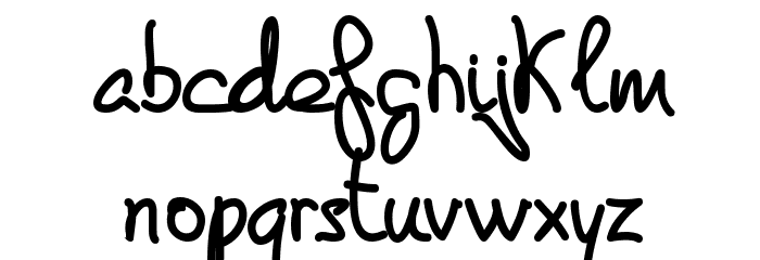 de Manu 2 Bold Font LOWERCASE